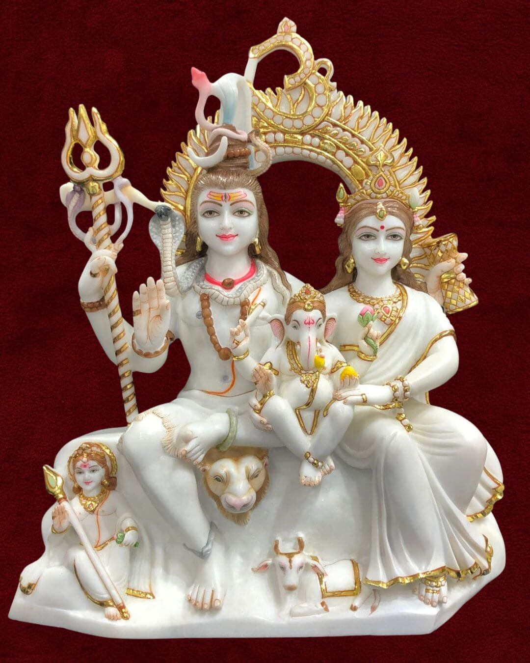 Marble Shiv Parivaar